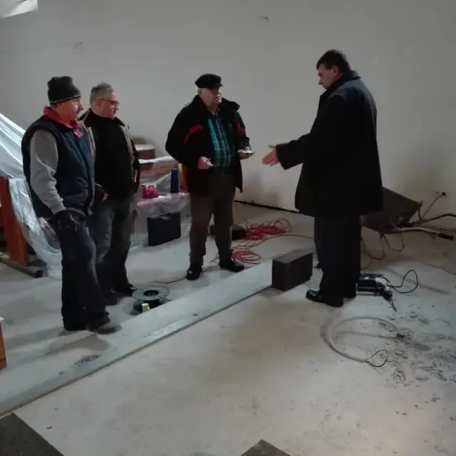 2019 LUDOMY 16.01 remont prezbiterium i zakrystia